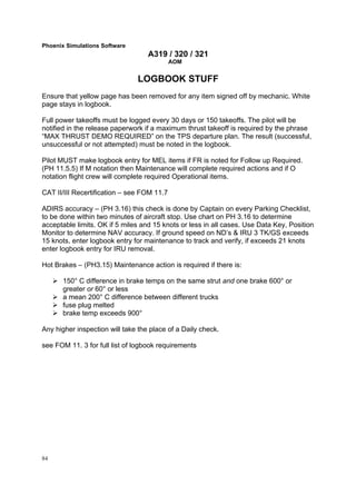 Airbus a320 aircraft operation manual | PDF