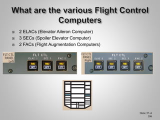  Normal elevator and stabilizer control
 Aileron control
Slide 38 of
186
 