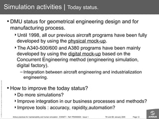 Airbus practices for maintainability and human simulations.ppt