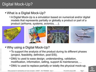 Airbus practices for maintainability and human simulations.ppt
