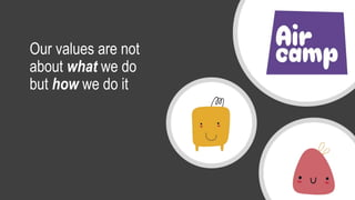 Our values are not
about what we do
but how we do it
 