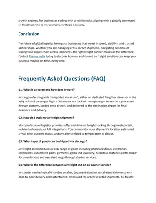 Air Cargo in 2026 - How Real-Time Air Freight Tracking Is Changing ...