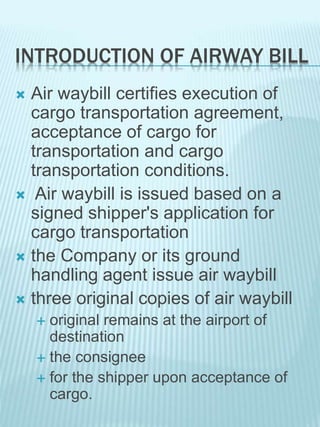 Air cargo management Packing | PPTX