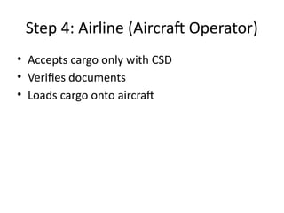 Air Cargo Security Flow Through Airports | PPTX