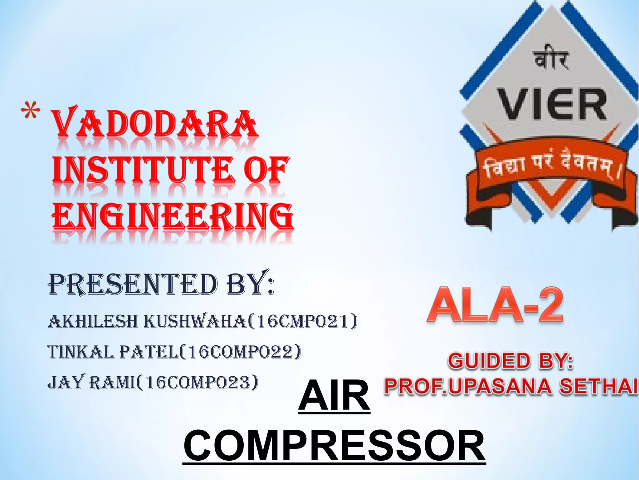 Air compressor of EME PPT