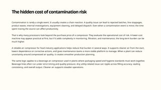 Ensuring Food Quality with Oil-Free Air Compressors in Food Industry | PPTX
