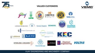 VIJAY ENGINEERING AND MACHINERY COMPANY
VALUED CUSTOMERS
 