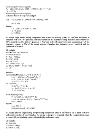 UNIT - IV - Air Compressors and its Performance | PPTX