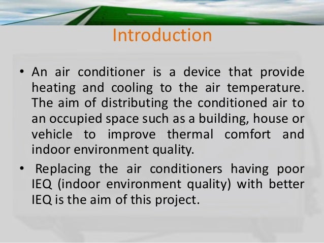 Air Conditioner And Its Energy Efficient Parameter In Buildings Load
