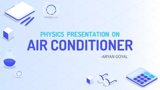 PHYSICS PRESENTATION ON
AIR CONDITIONER
-ARYAN GOYAL
 