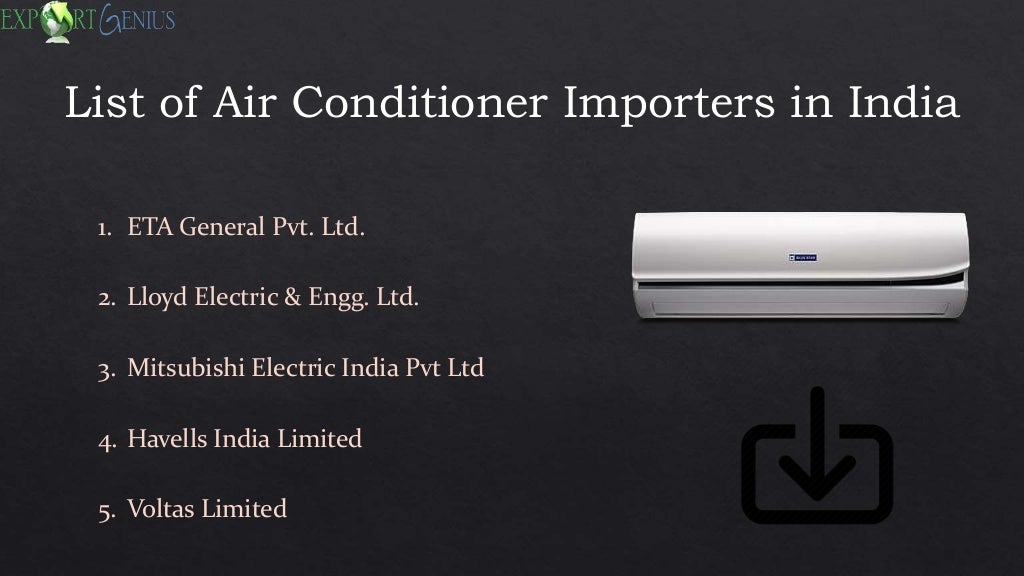 Air Conditioner Imports into India