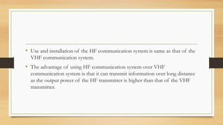 Aircraft communication-systems