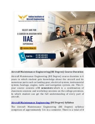 Aircraft Maintenance Engineering (BE Degree) Course Duration
Aircraft Maintenance Engineering (BE Degree) course duration ...