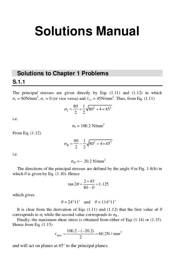 Aircraft Structures For Engineering Students 5th Edition Megson Solut