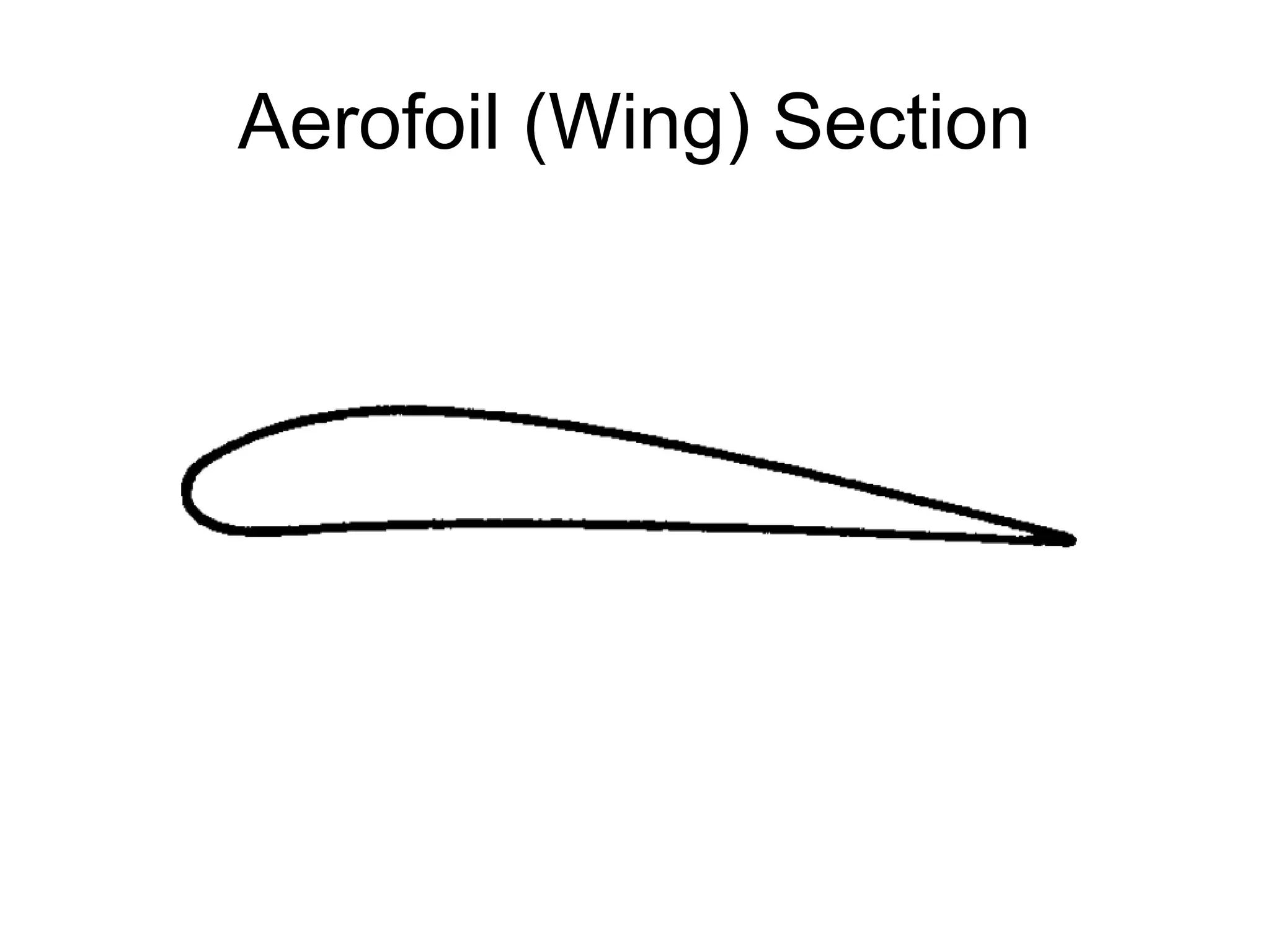 Aerofoil (Wing) Section 
 