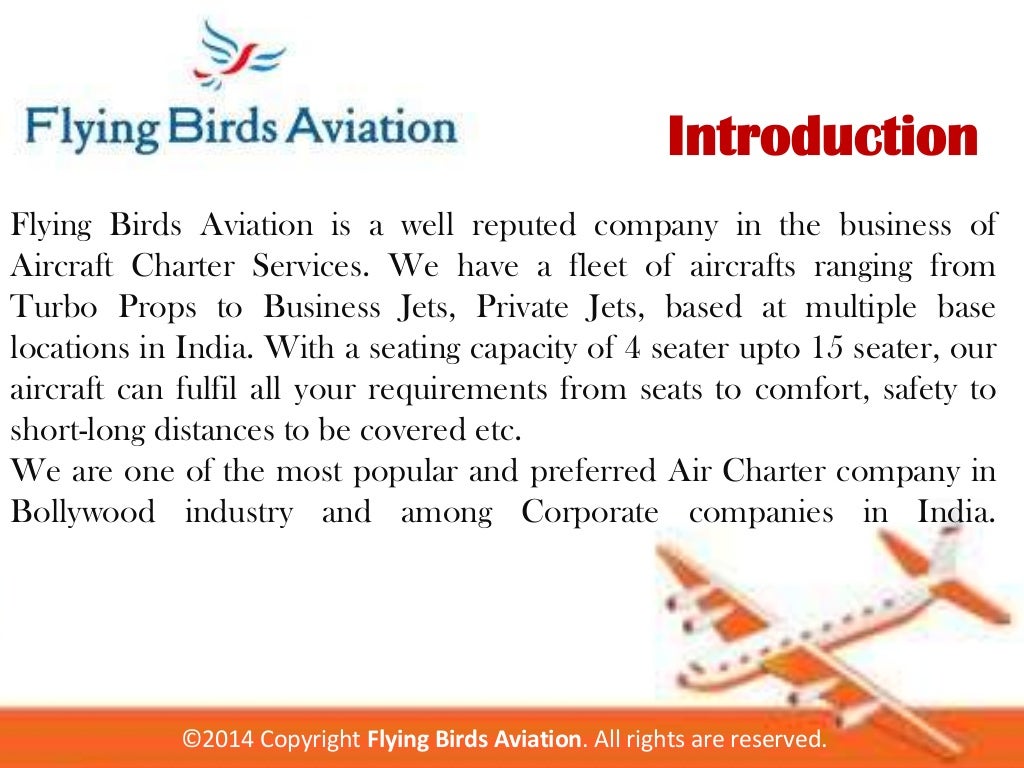 Aircraft charter services in india