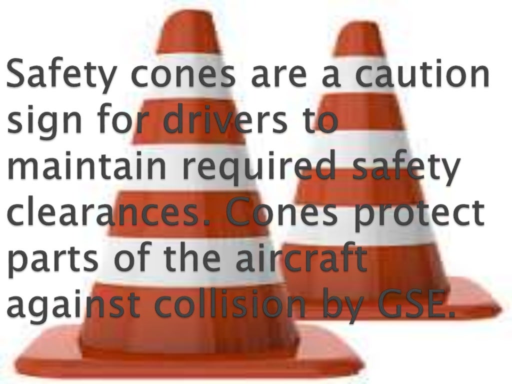 Aircraft chock cones placement