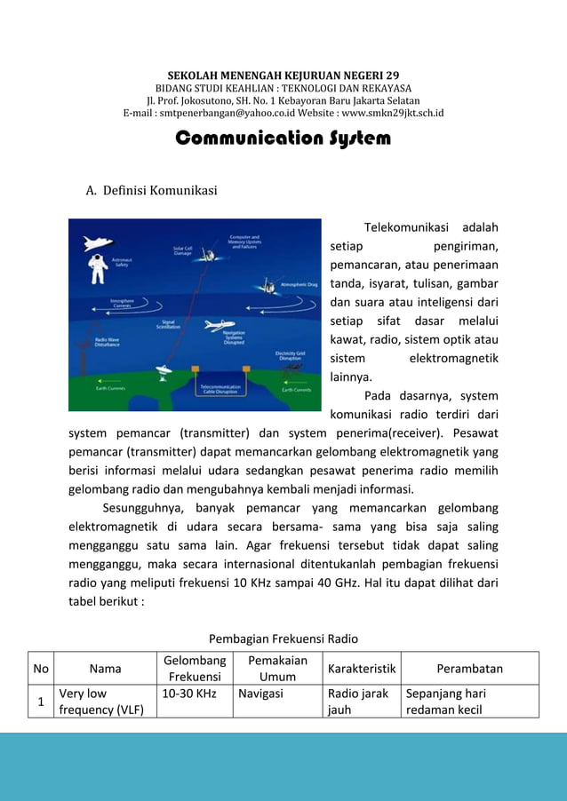 Aircraft communication system
