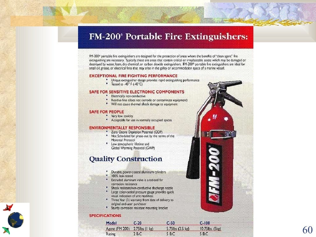 Aircraft Portable Fire Extinguishers