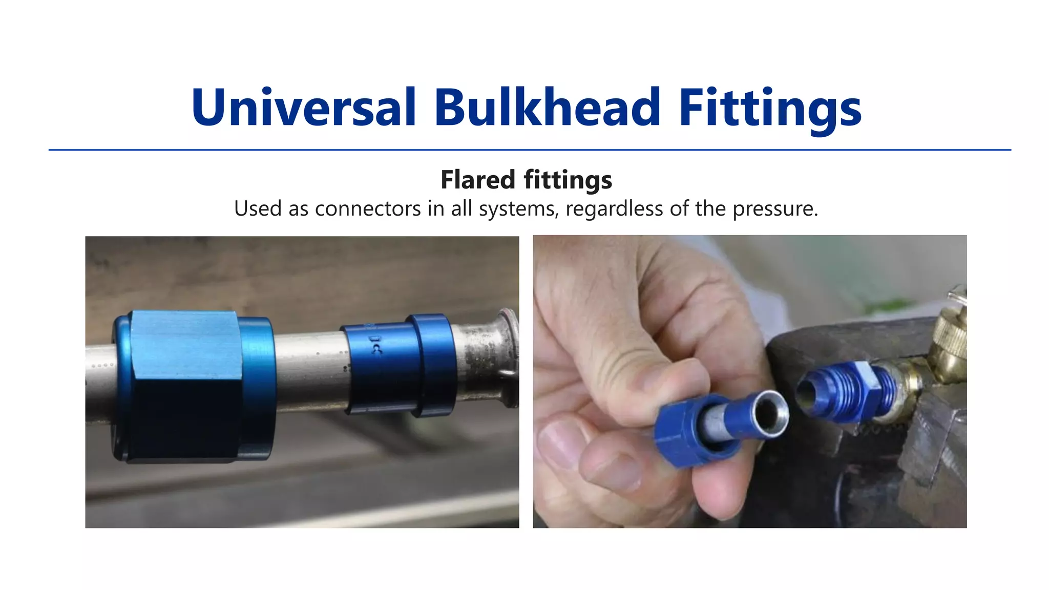 Aircraft fluid lines and fittings Rigid tubing PPT