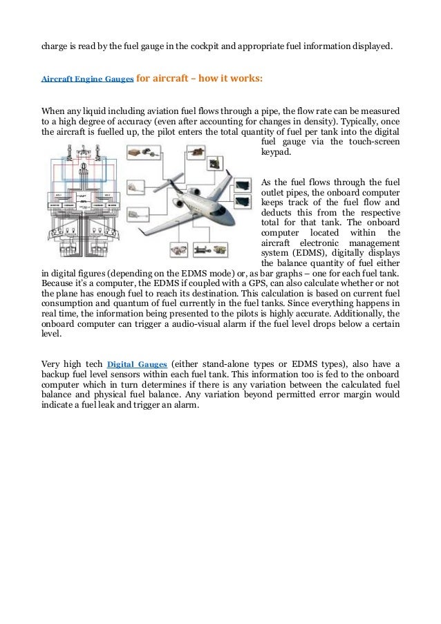 Aircraft fuel gauges how they work