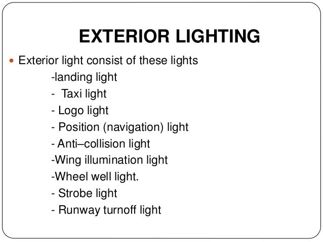 airplane position lights