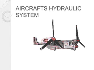 AIRCRAFTS HYDRAULIC
SYSTEM
 