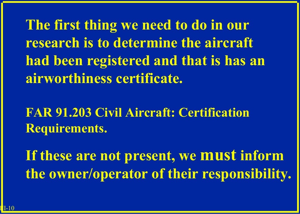 Aircraft inspections