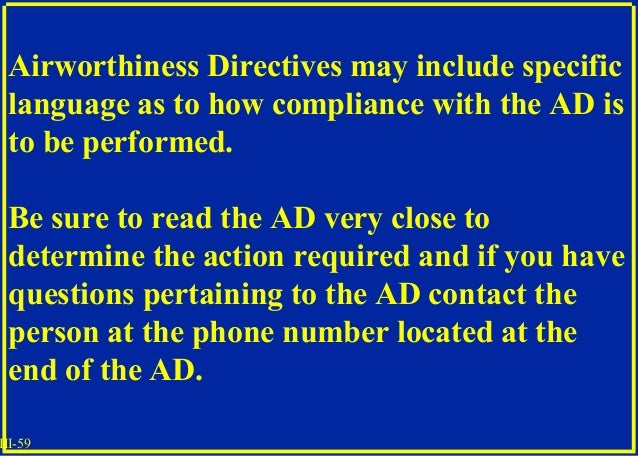 aircraft inspections airworthiness directive compliance sheet