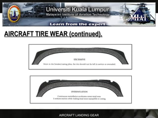 AIRCRAFT LANDING GEAR
AIRCRAFT TIRE WEAR (continued).AIRCRAFT TIRE WEAR (continued).
 