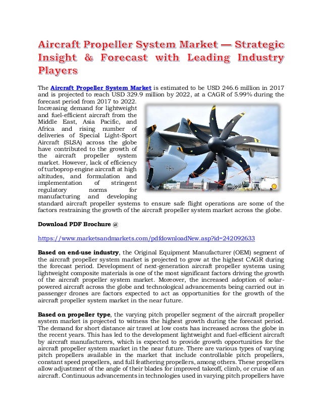 Aircraft Propeller System Market — Strategic Insight & Forecast with