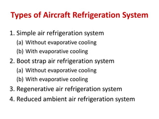 Aircraft refrigeration system | PPT