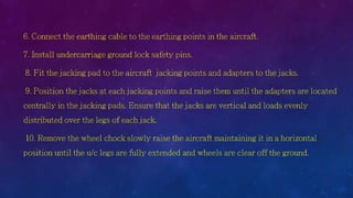 Aircraft rigging, levelling and jacking system