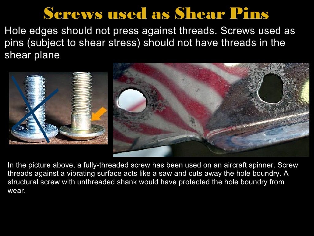 Aircraft structural screws