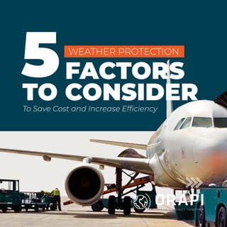 To Save Cost and Increase Efﬁciency
WEATHER PROTECTION
FACTORS
TO CONSIDER
5
 