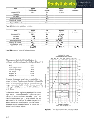 Aircraft Weight And Balance Handbook | PDF