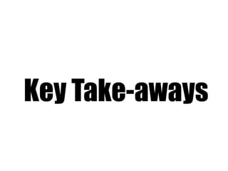Key Take-aways