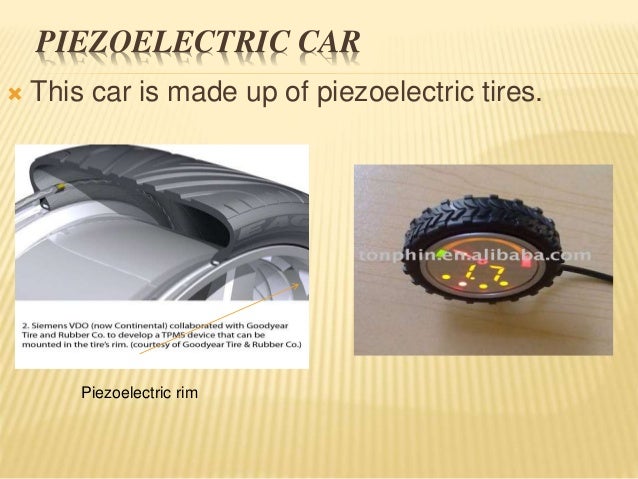 Air driven piezoelectric car