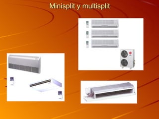 Minisplit y multisplit
 