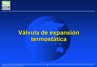 Válvula de expansión
termostática

Propiedad de Valeo, prohibida su reproducción

98

 