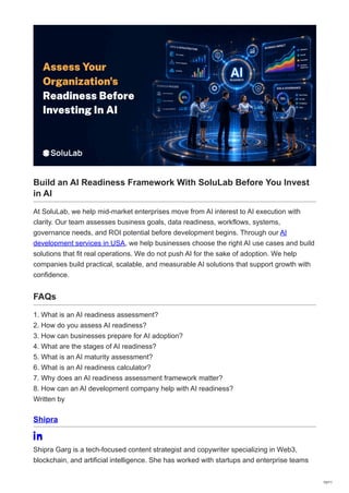 AI Readiness Assessment Framework for Mid-Market Enterprises: A ...