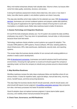AI Readiness Assessment Framework for Mid-Market Enterprises: A ...