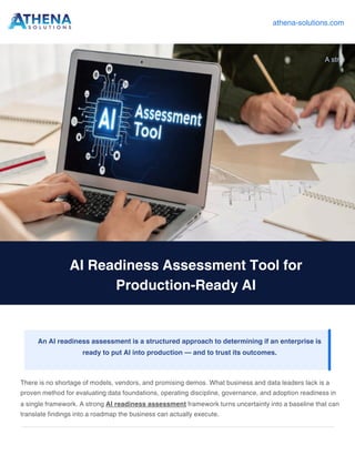 Comprehensive AI Readiness Assessment for Production Success | PDF