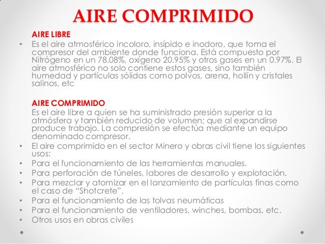 Aire comprimido
