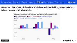 Introduction | Research | Talent | Industry | Politics | Predictions | Conclusion
One recent piece of analysis found that ...