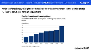 Introduction | Research | Talent | Industry | Politics | Predictions | Conclusion
America increasingly using the Committee...