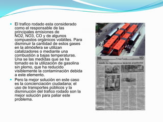 b) Relaciona los valores de la concentración de contaminantes con los efectos a la salud.