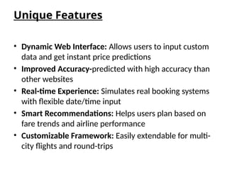 airfare prediction using machine learning | PPTX