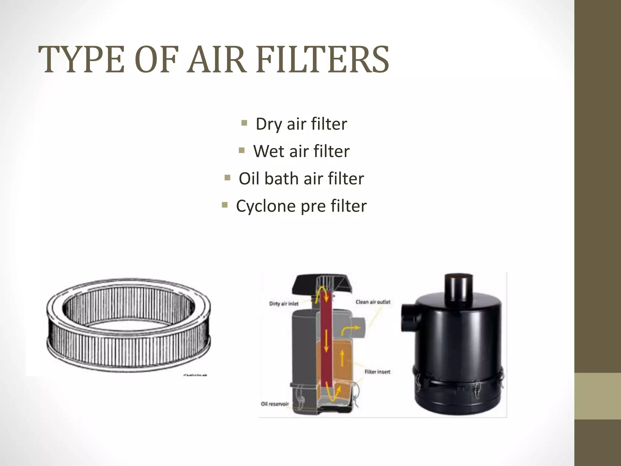 Air filter PPT