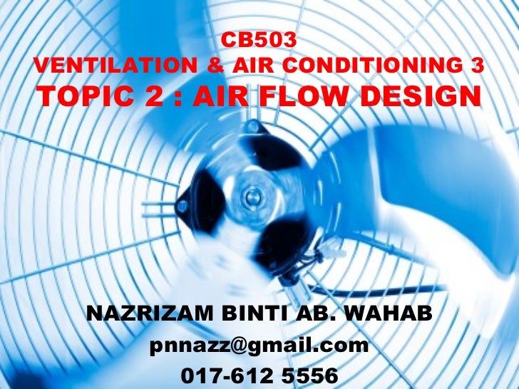 Topic 2 Air flow design note